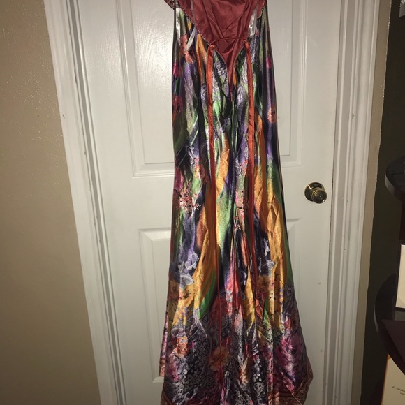 Multicolored Prom Gown - Picture 6 of 6